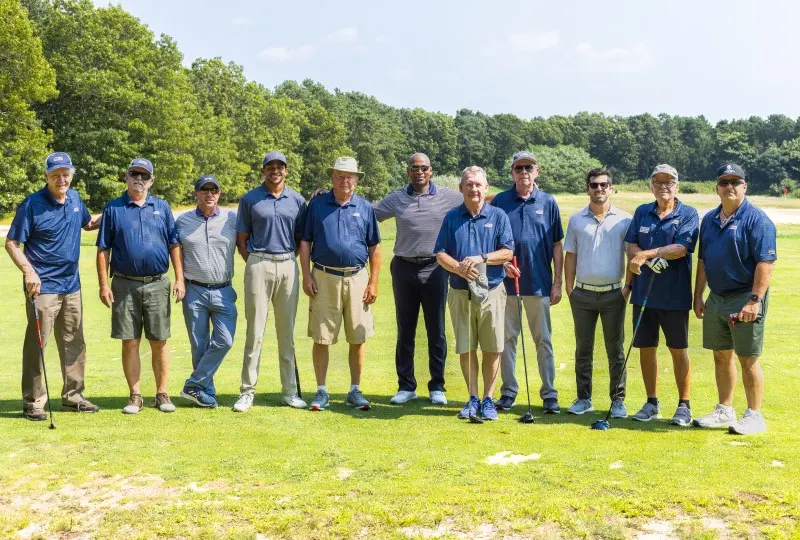 PGA HOPE veterans on the range