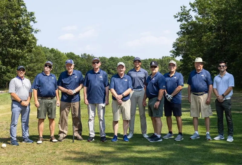 PGA HOPE veterans and instructors on the range at Gull Haven